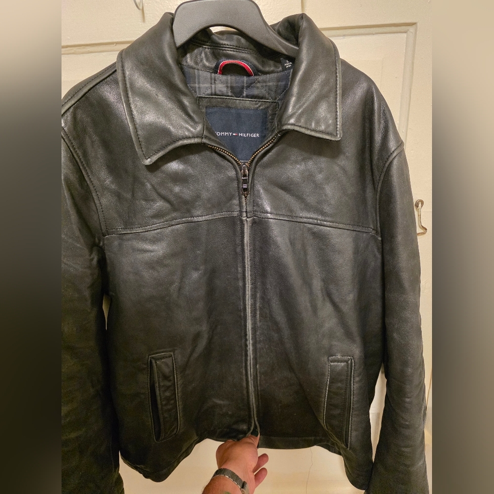 Tommy Hilfiger Black Bomber Jacket Classic Design